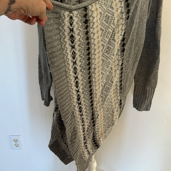 EUC Lane Bryant 22/24 Wool Blend Open Cascade Cardigan - Picture 7 of 9